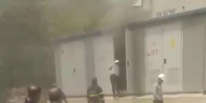 Sıcak havalar trafo yangınına neden oldu