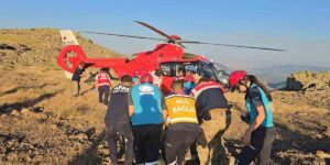 Tunceli’de kayalık alanda düşerek ayağını kıran vatandaş kurtarıldı