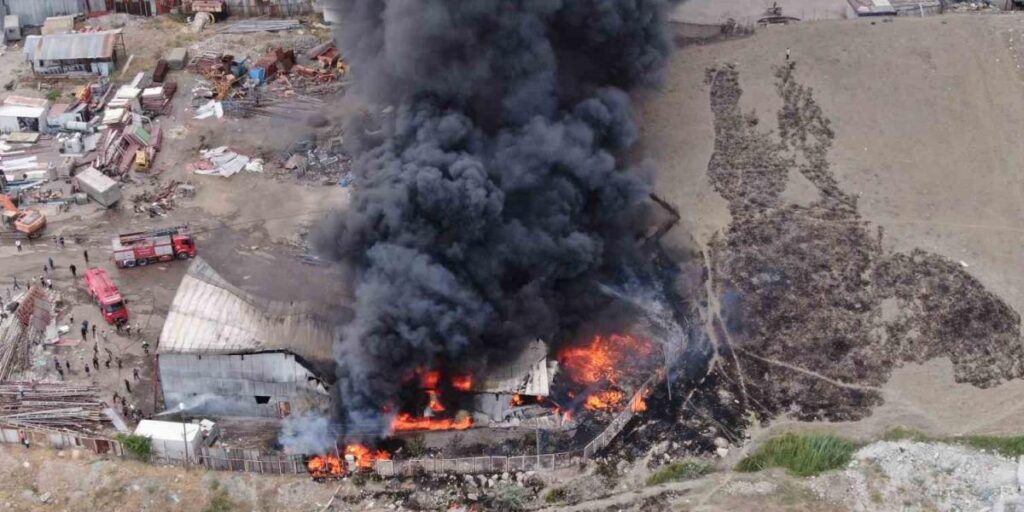 Van Hurdacılar Sitesi’nde korkutan yangın