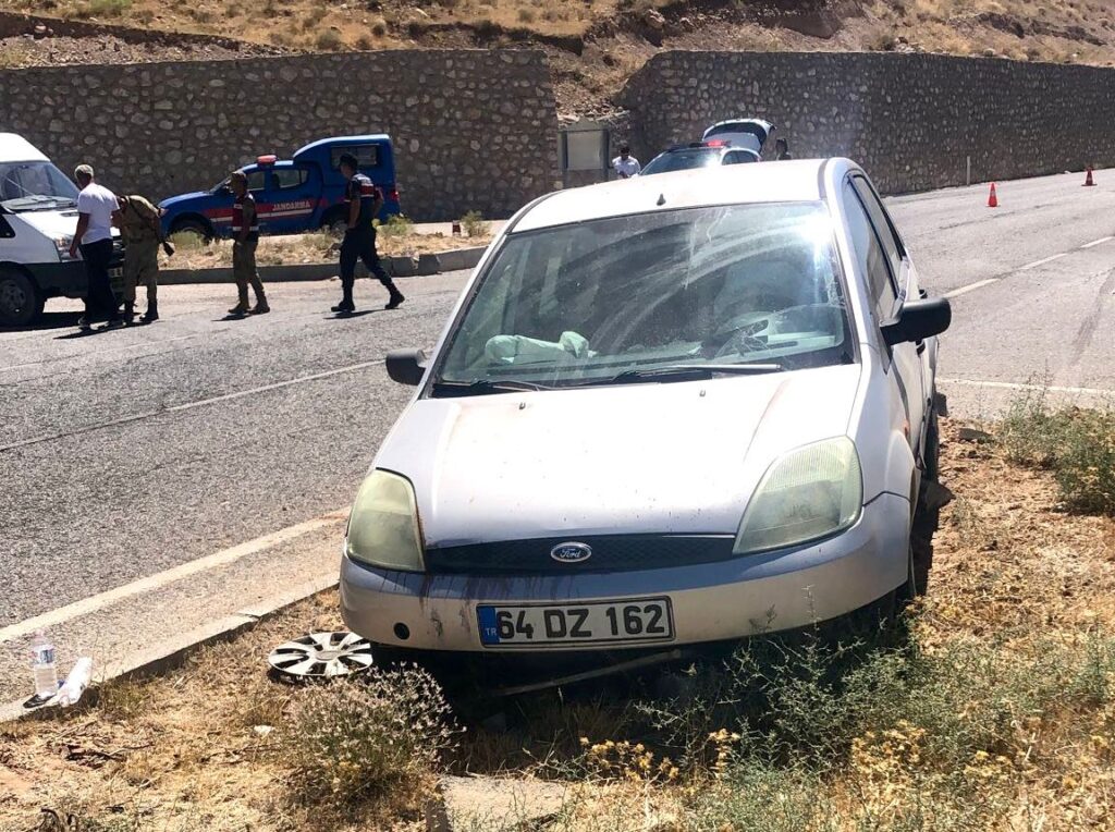 Tek taraflı trafik kazasında 1 kişi yaralandı
