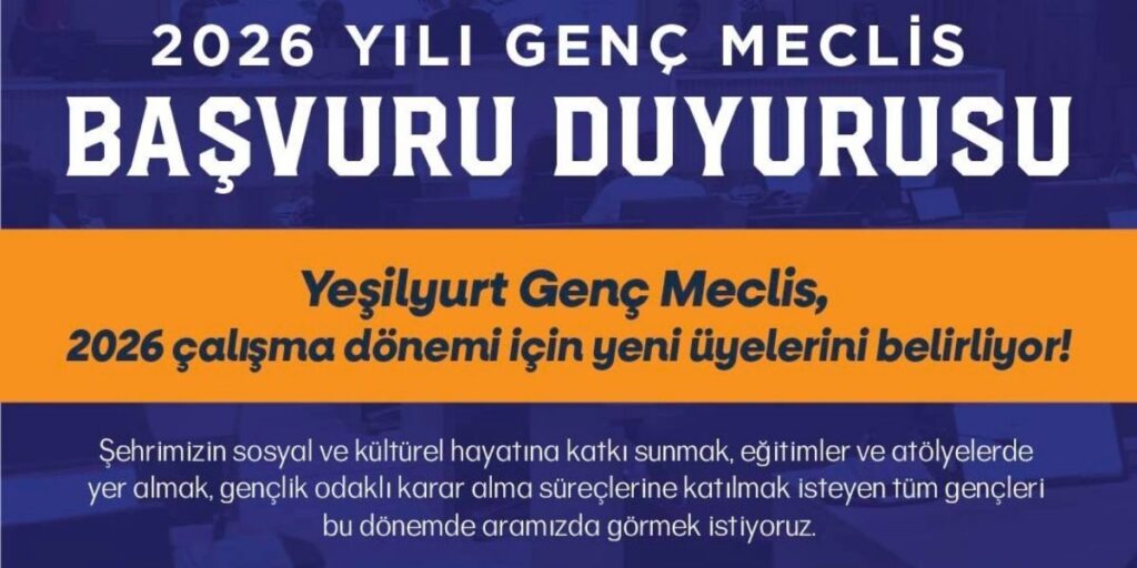 Yeşilyurt Genç Meclisi 2026 Çalışma Dönemi İçin Yeni Üyelerini Arıyor