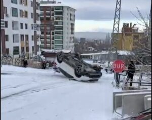 Malatya’da kar sonrası buzlanma kazaları şehir genelini felç etti