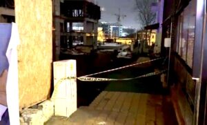 Kanalboyunda İstinat Duvarı Çöktü, Bölge Güvenlik Altına Alındı