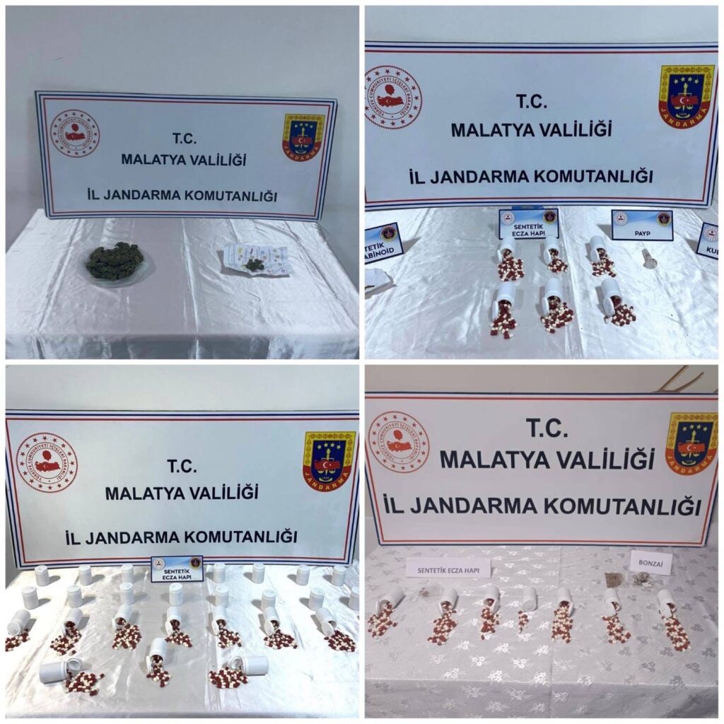 Malatya’da Narkotik Operasyonu: Çok Sayıda Uyuşturucu Madde Ele Geçirildi