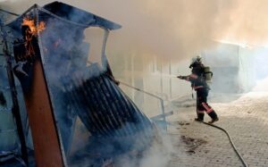 Samanköy Konteyner Kentte Konteyner Yangını