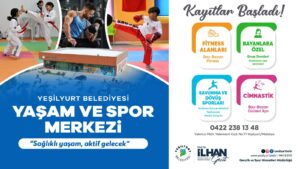Yeşilyurt Belediyesi Yaşam ve Spor Merkezi’nde Kayıtlar Başladı