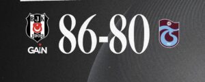 Beşiktaş GAİN 86-80 Trabzonspor Maç Sonucu