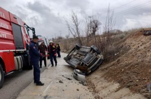 Otomobil Takla Attı: 4’ü Çocuk 6 Kişi Yaralı