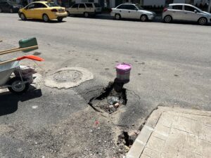 Yüklenici Firma Tarafından Yapılan Yolda Çökme: Tevfik Temelli Caddesi’nde Tepkiler Yükseliyor