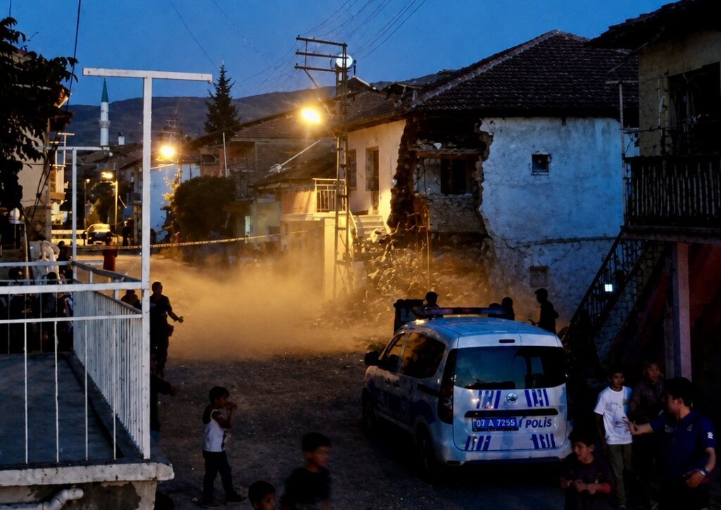 Çökme Riski Oluşan Kerpiç Ev Tahliye Edildi