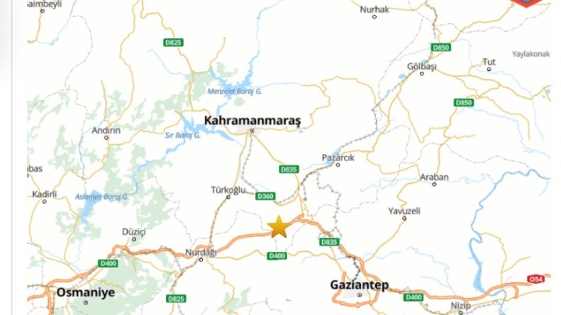Kahramanmaraş’ta 4.2 büyüklüğünde deprem