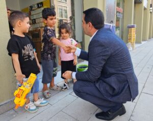 Başkan Taşkın’dan Yeni Çarşı Esnafına Ziyaret