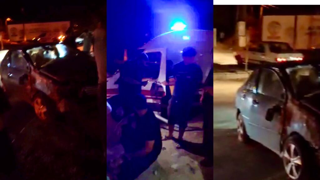 Kuzey Kuşak Yolunda Kaza: Otomobil Refüje Çarptı