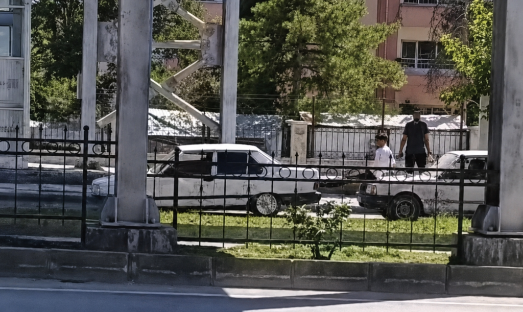 Malatya’da Şaşırtan Manzara: Aracı Ayaklarıyla İtti