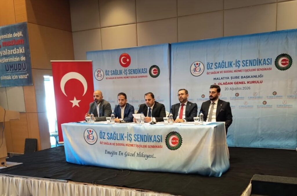 Öz Sağlık-İş Malatya Şubesi’nde Türkoğlu Güven Tazeledi