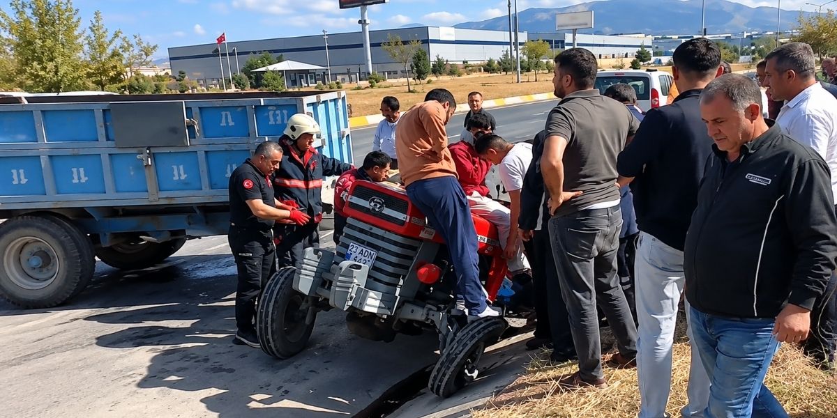 Malatya’da Beton Mikseri İle Traktör Çarpıştı: 2 Yaralı