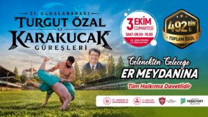 21. Uluslararası Turgut Özal Karakucak Güreşleri 3 Ekim’de Düzenlenecek