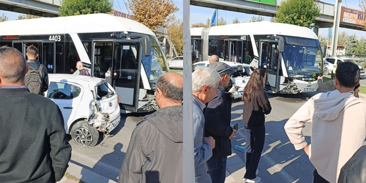 Malatya’da Trambüs ile Otomobil Çarpıştı: 5 Yaralı