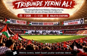 Yeşilyurtspor- Siirt Spor Maçında Gazze’ye Destek Mesajı Verilecek